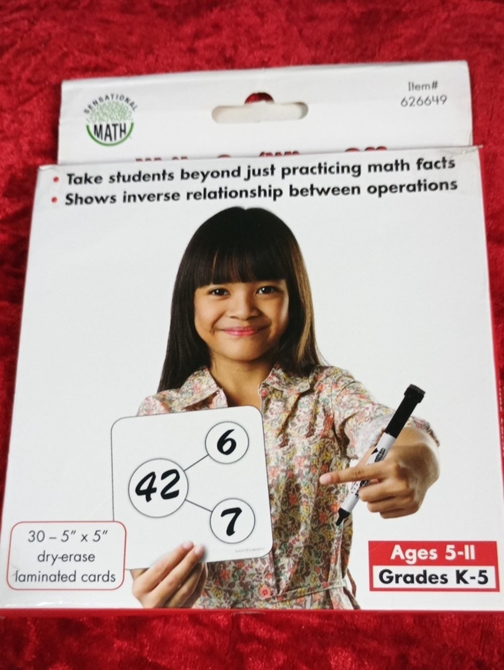 Sensational Math Write-on/ Wipe-off Number- Bonds Cards. Grades K-5